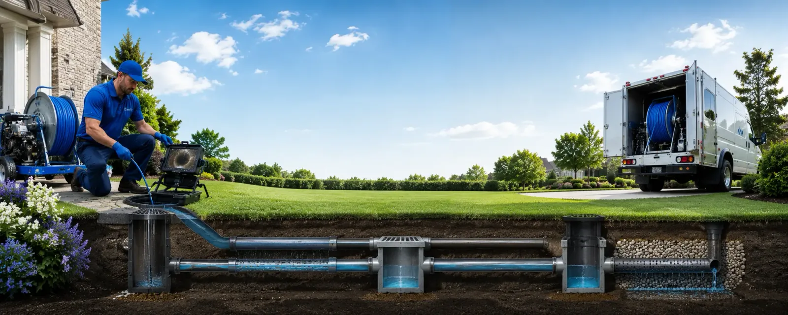 Outdoor drain cleaning information for Gore, OK